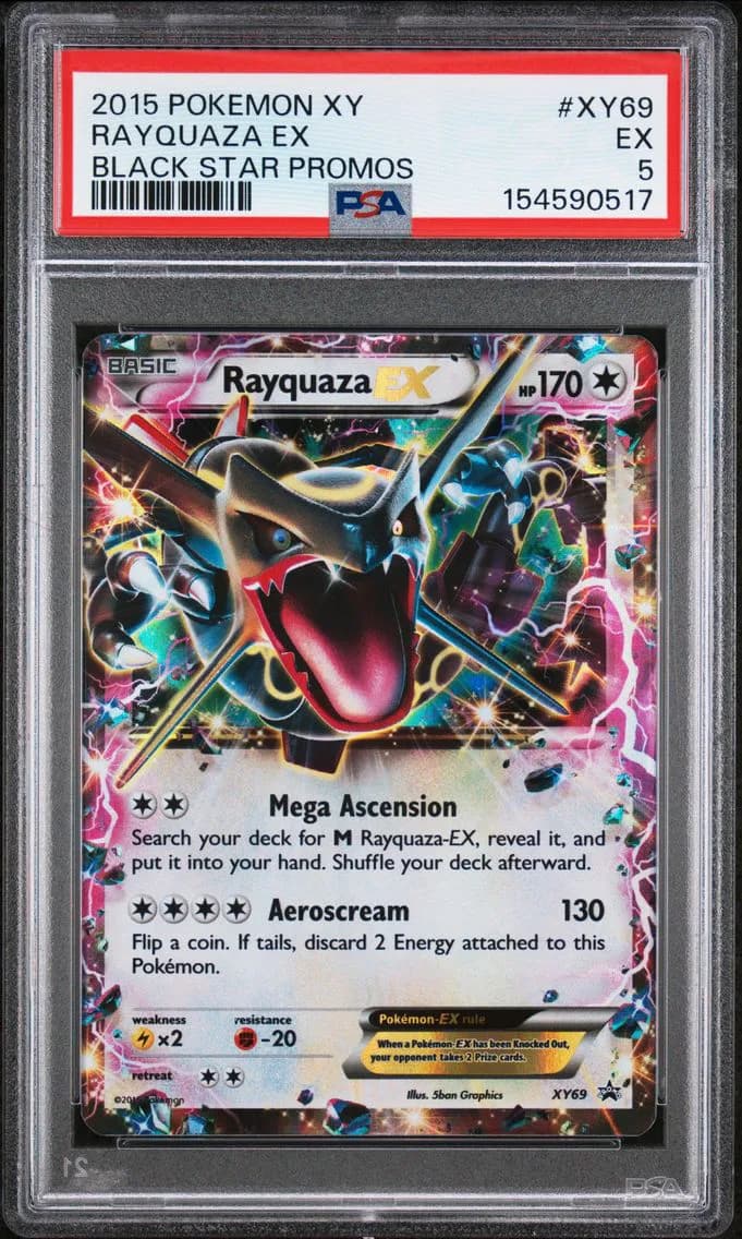 Rayquaza EX, XY Black Star Promos, PSA 5