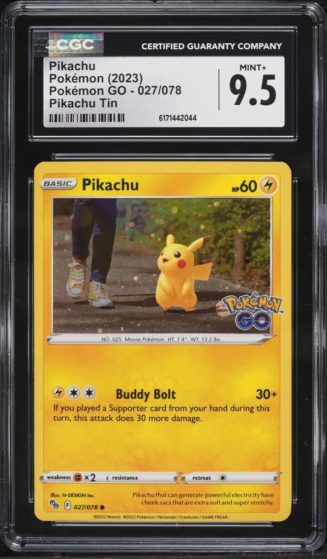 Pikachu, Pokémon GO, CGC 9.5