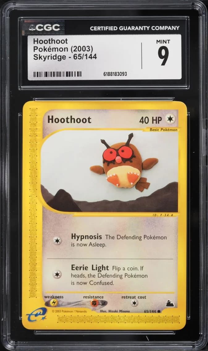 Hoothoot, Skyridge, CGC 9