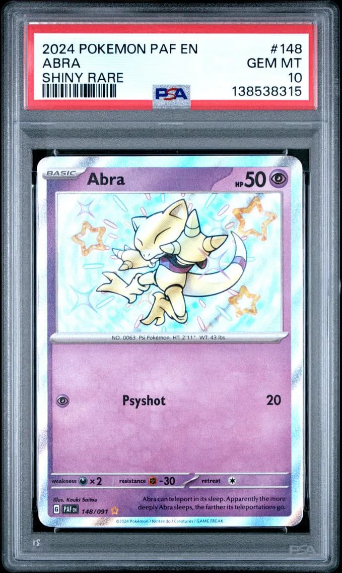Abra, Paldean Fates, PSA 10