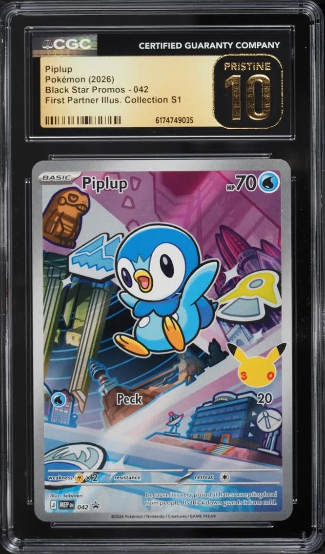 Piplup, Black Star Promos - Mega Evolution MEP EN, CGC 10