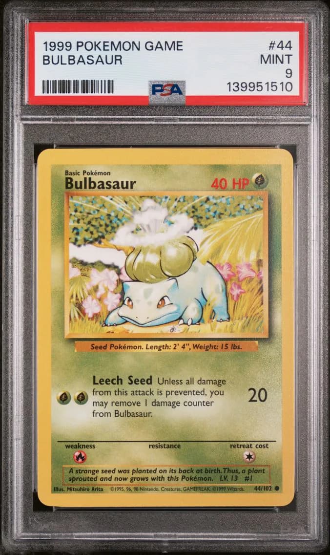 Bulbasaur, Game, PSA 9