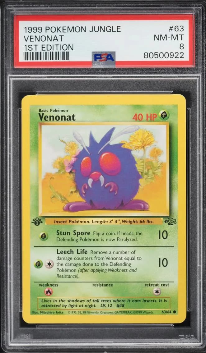 Venonat, Jungle, PSA 8