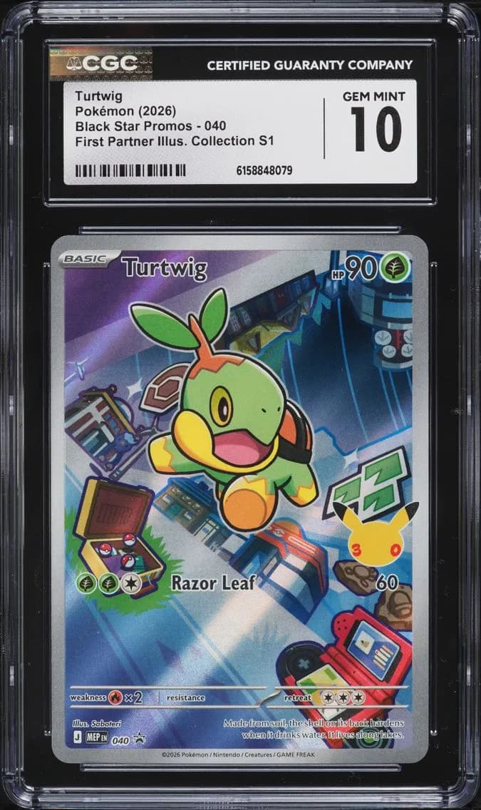 Turtwig, Black Star Promos - Mega Evolution MEP EN, CGC 10