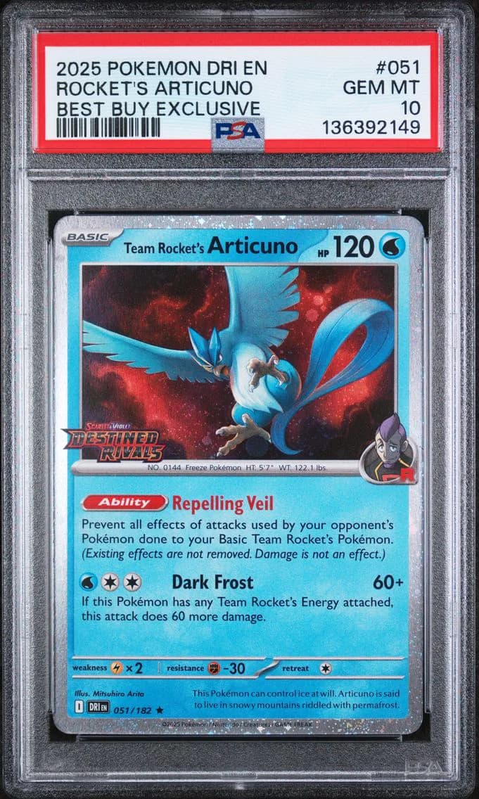 Team Rocket's Articuno, Destined Rivals, PSA 10
