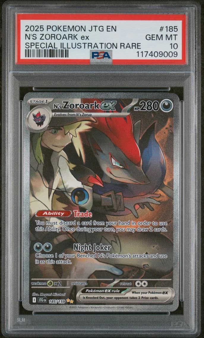 N's Zoroark EX, Journey Together, PSA 10