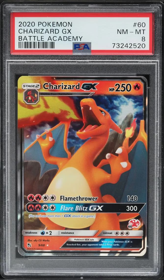 Swsh Battle Academy Charizard GX, Battle Academy, PSA 8