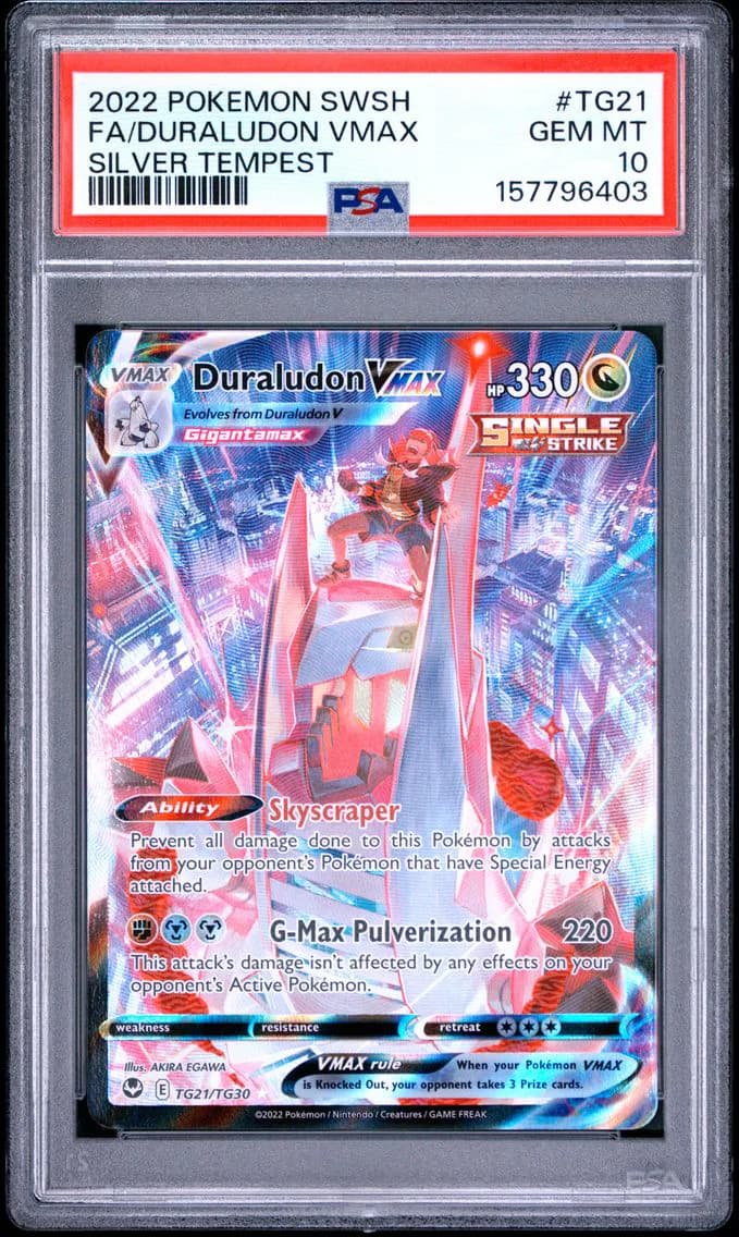 Duraludon VMAX, Sword & Shield Silver Tempest, PSA 10
