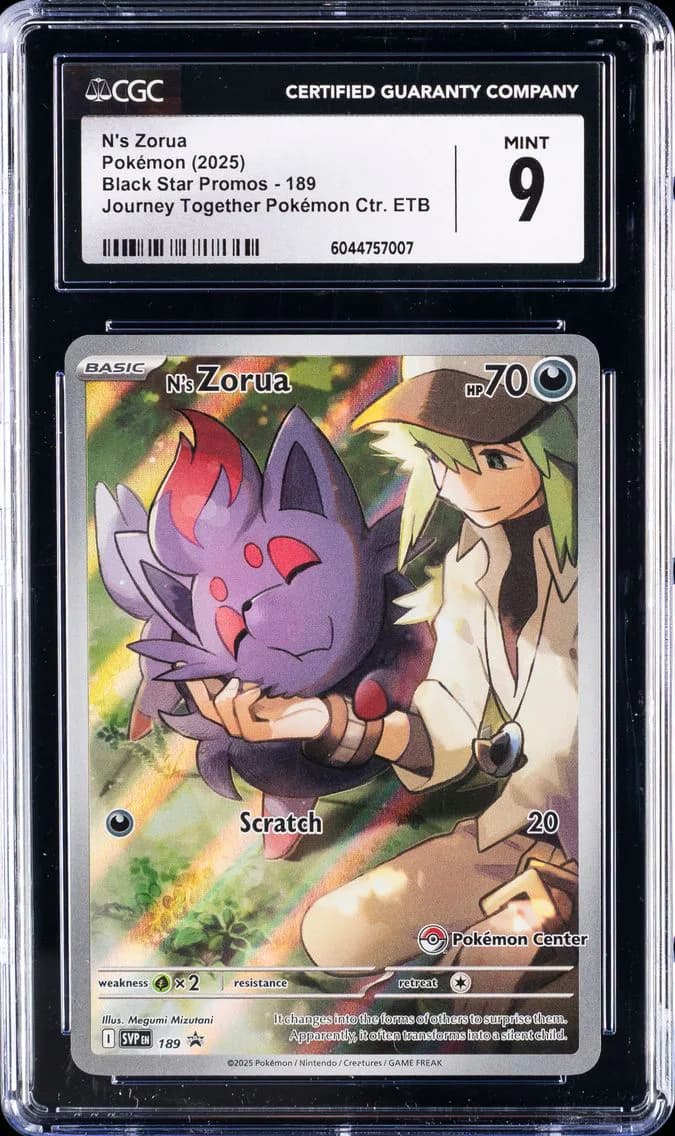 N's Zorua, Black Star Promos - Scarlet & Violet SVP EN, CGC 9