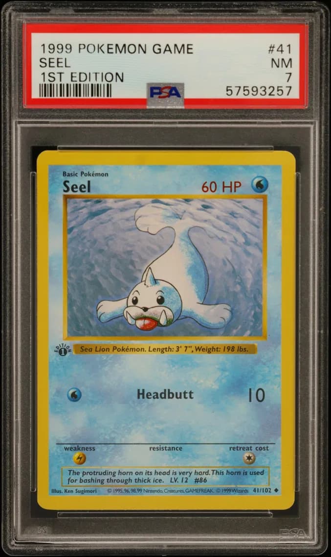 Seel 1st Edition, Game, PSA 7
