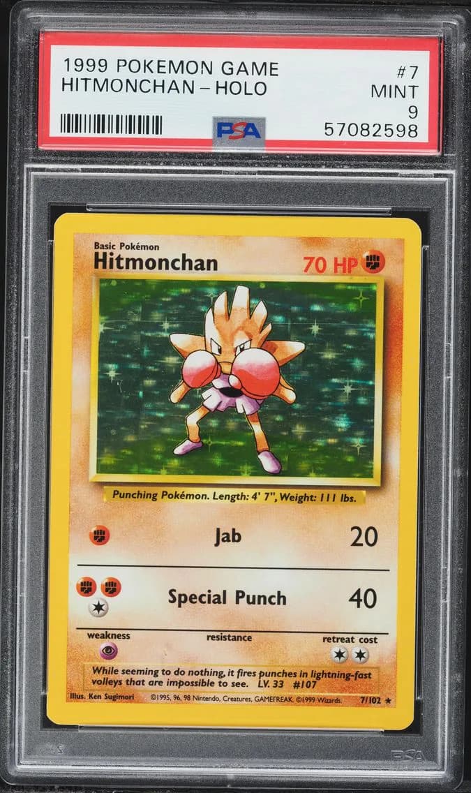 Hitmonchan-Holo, Game, PSA 9