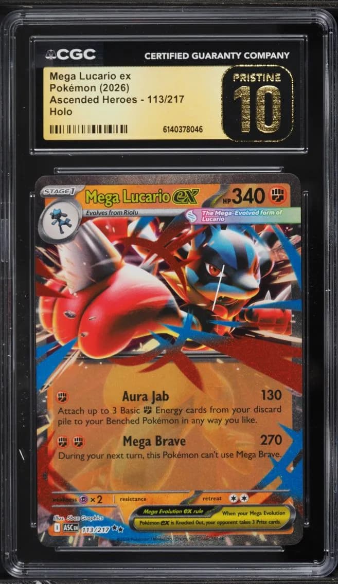 Mega Lucario ex, Ascended Heroes, CGC 10