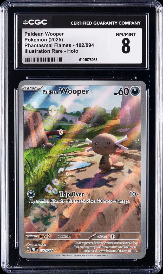 Paldean Wooper, Phantasmal Flames, CGC 8