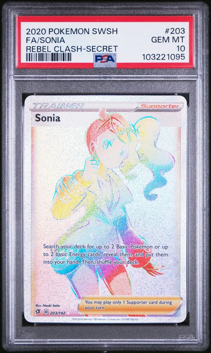 Sonia, Sword & Shield Rebel Clash, PSA 10