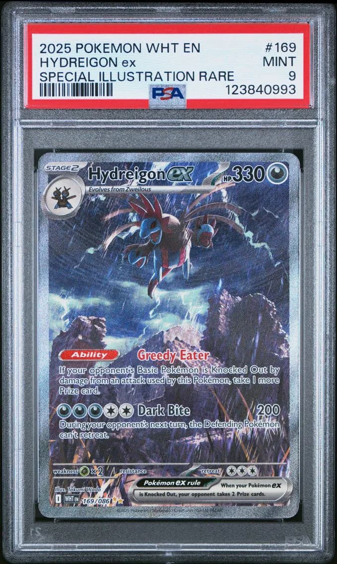 Hydreigon EX, White Flare, PSA 9