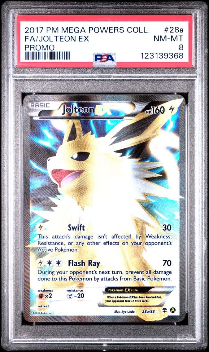 Jolteon EX, Mega Powers Collection Promo, PSA 8