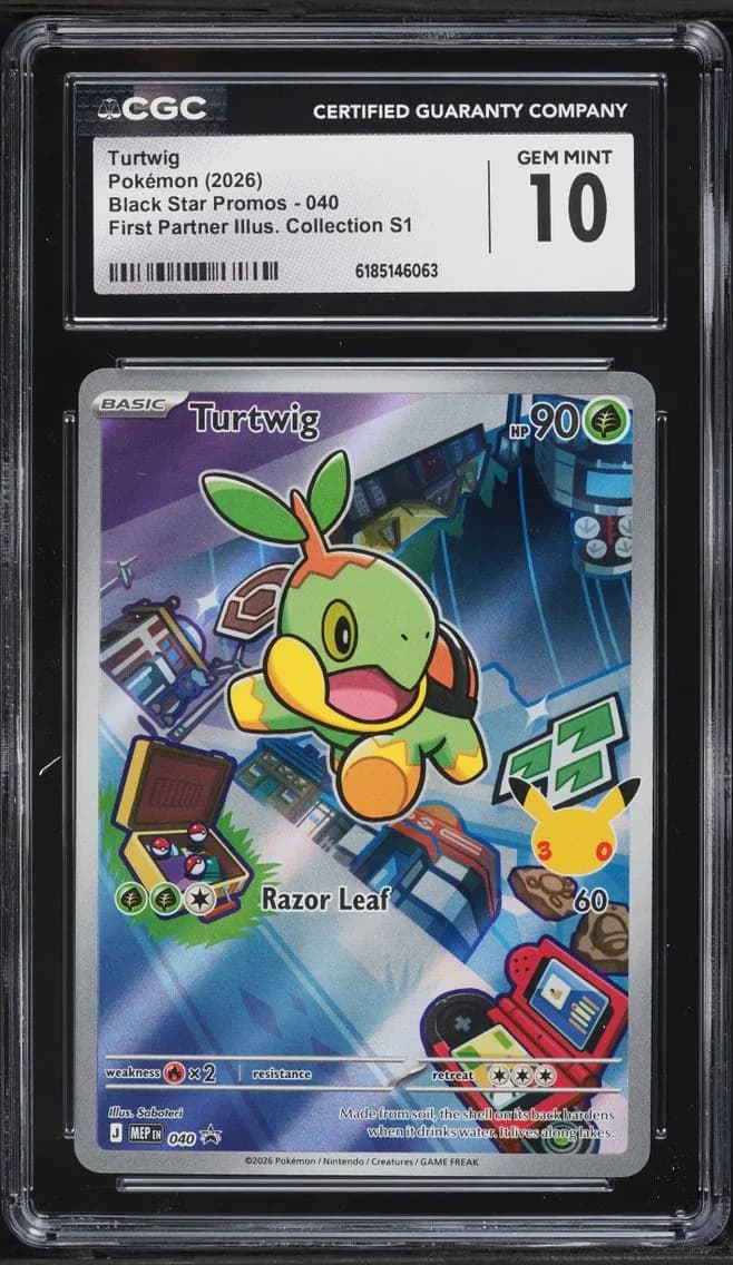 Turtwig, Black Star Promos - Mega Evolution MEP EN, CGC 10