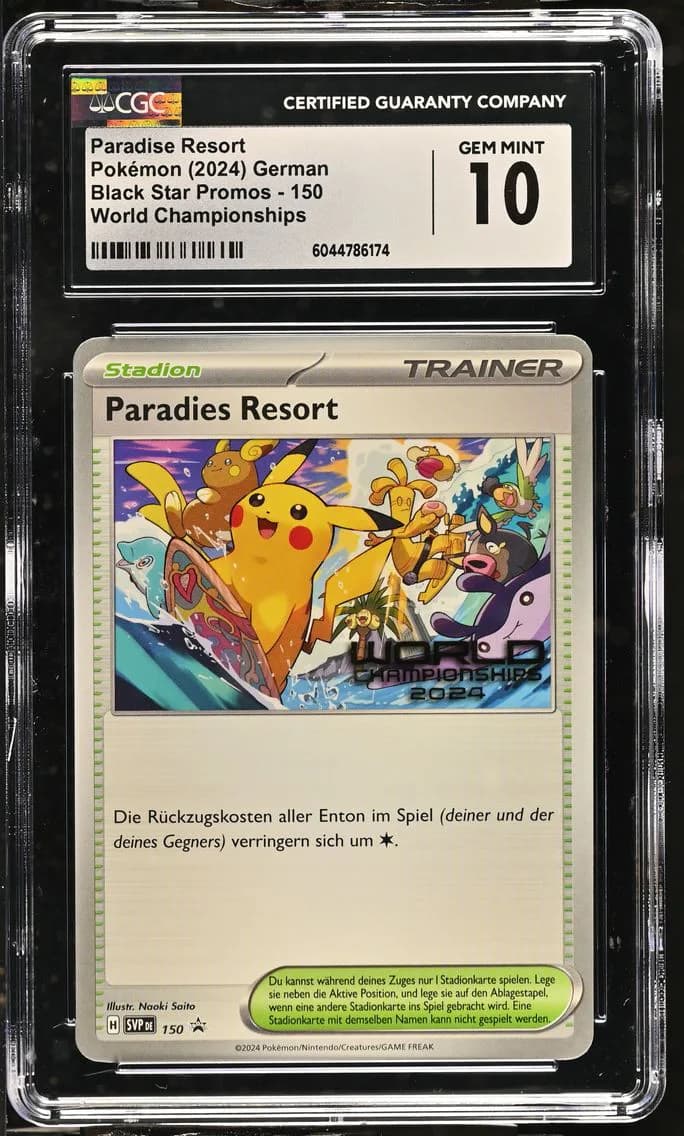 Paradise Resort, Black Star Promos - Scarlet & Violet SVP DE - German, CGC 10