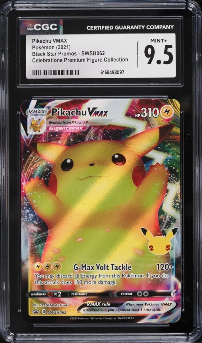 Pikachu VMAX, Black Star Promos - Sword & Shield, CGC 9.5