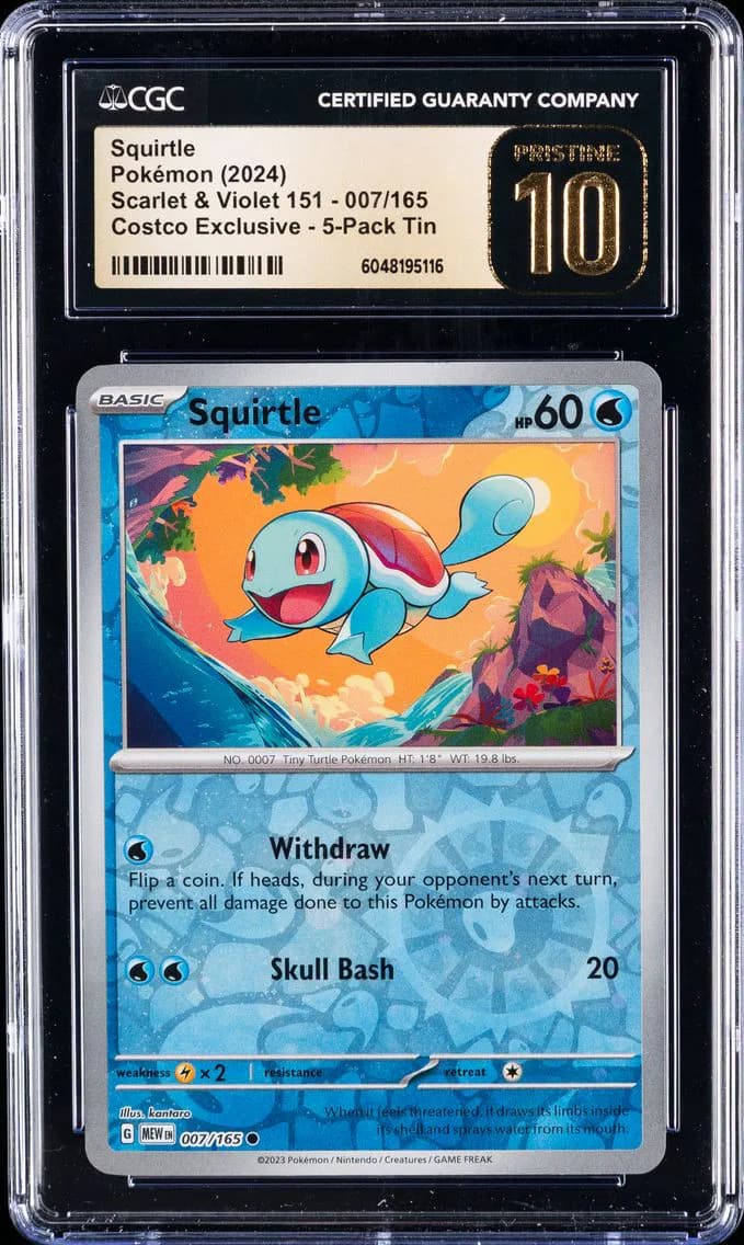 Squirtle, Scarlet & Violet 151, CGC 10