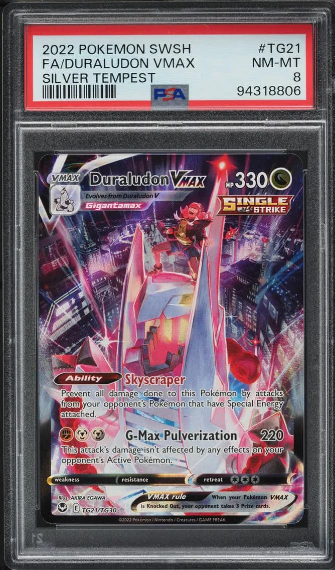 Duraludon VMAX, Sword & Shield Silver Tempest, PSA 8