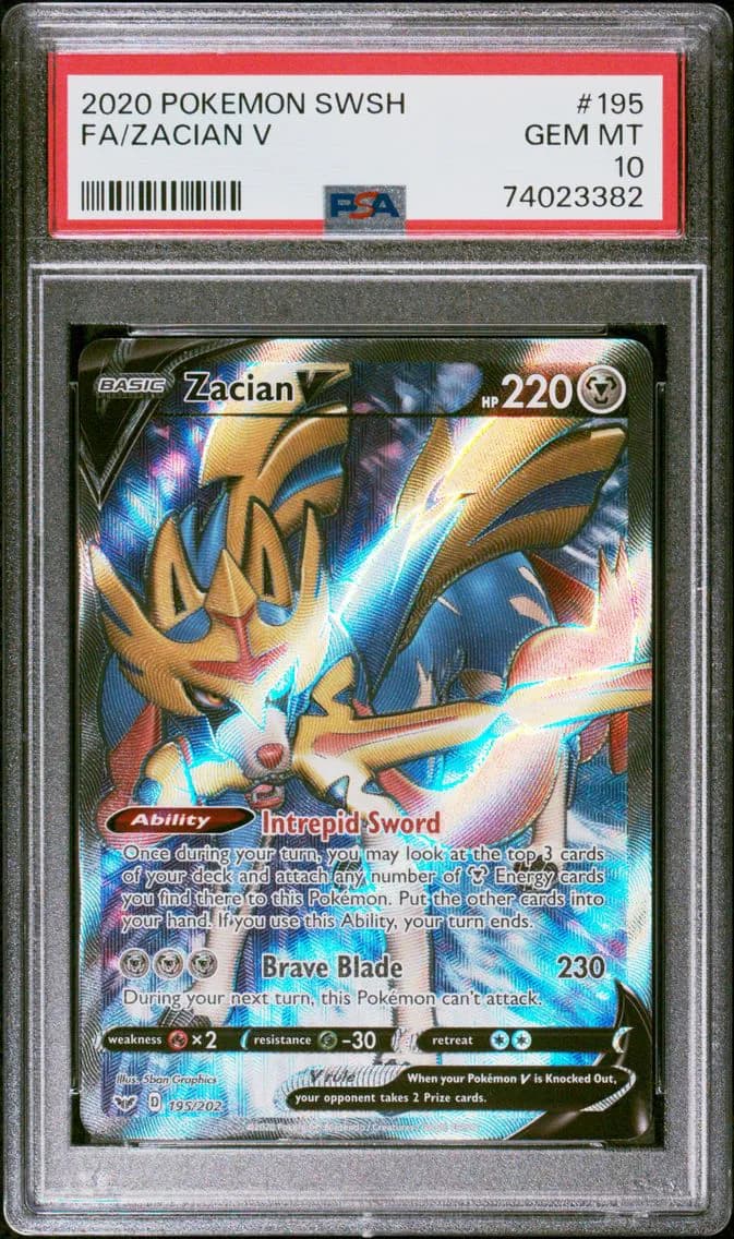 Zacian V, Sword & Shield, PSA 10