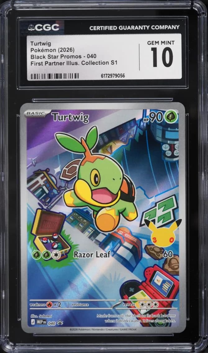 Turtwig, Black Star Promos - Mega Evolution MEP EN, CGC 10