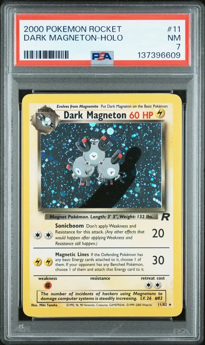 Dark Magneton-Holo, Rocket, PSA 7