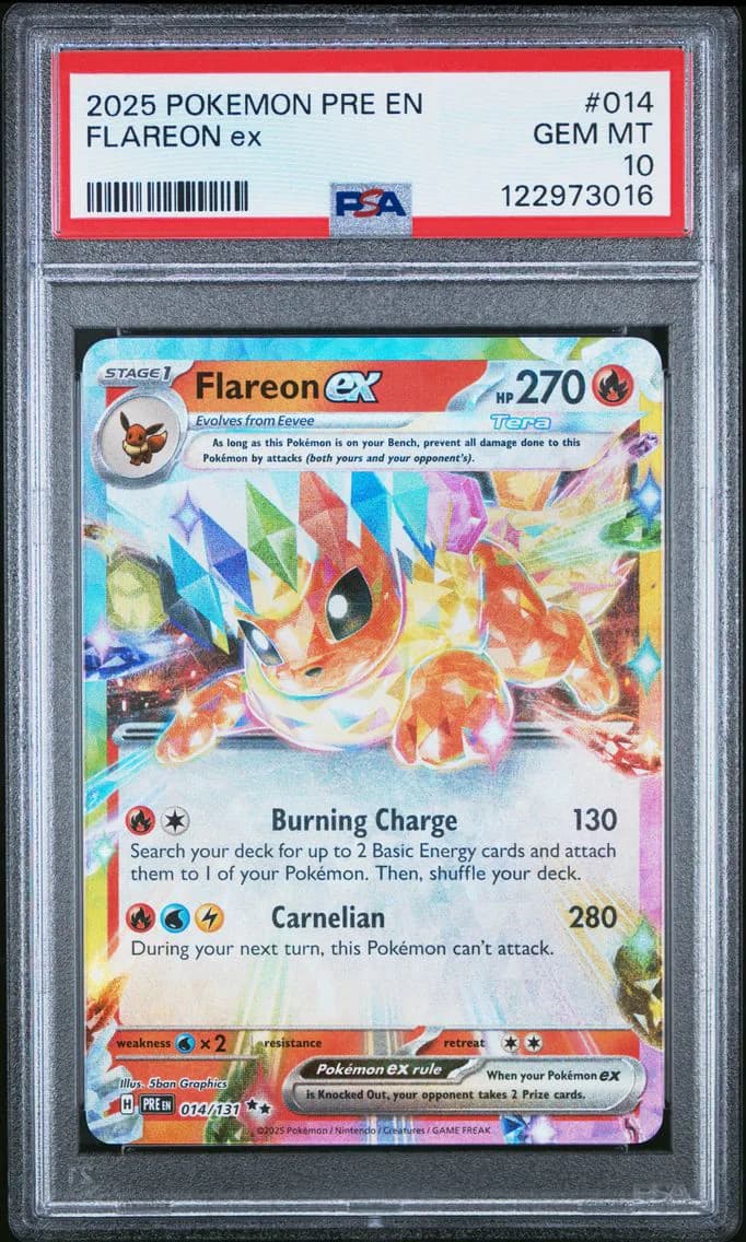 Flareon EX, Prismatic Evolutions, PSA 10