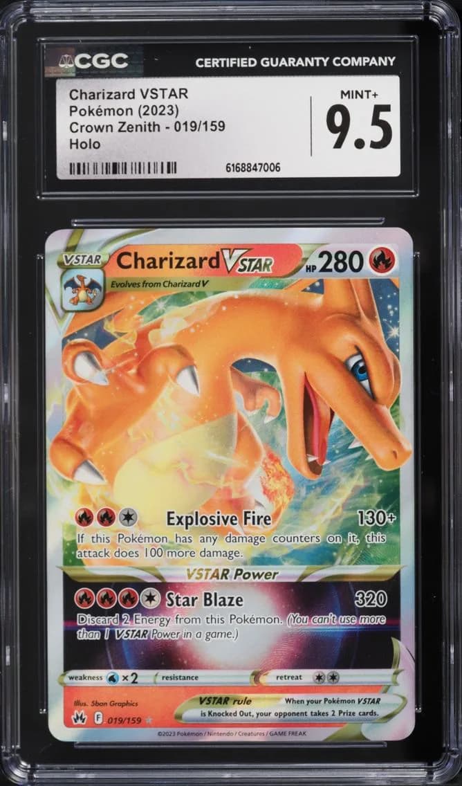 Charizard VSTAR, Crown Zenith, CGC 9.5