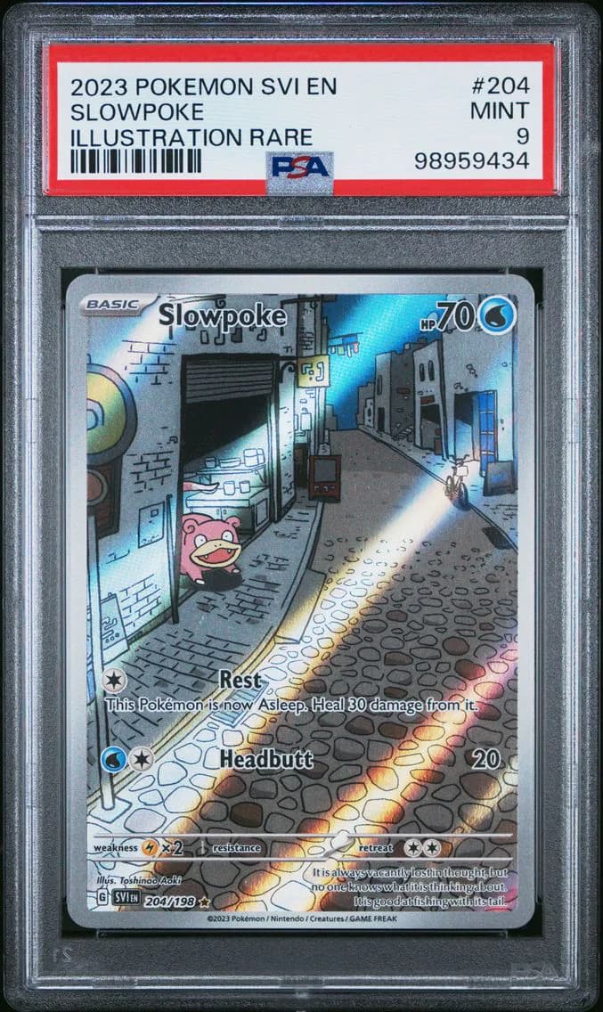 Slowpoke, Scarlet & Violet, PSA 9