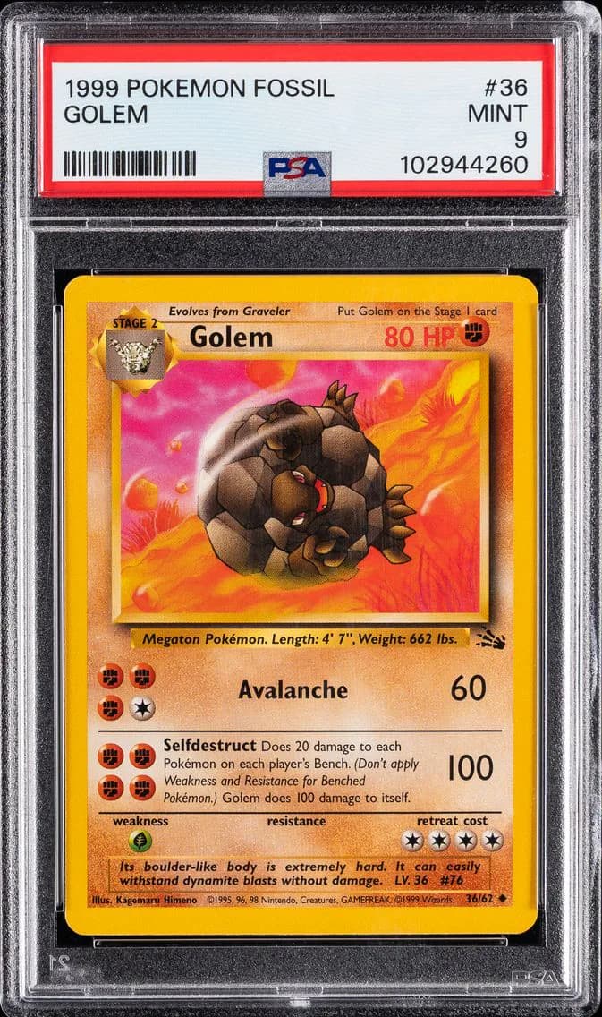 Golem, Fossil, PSA 9
