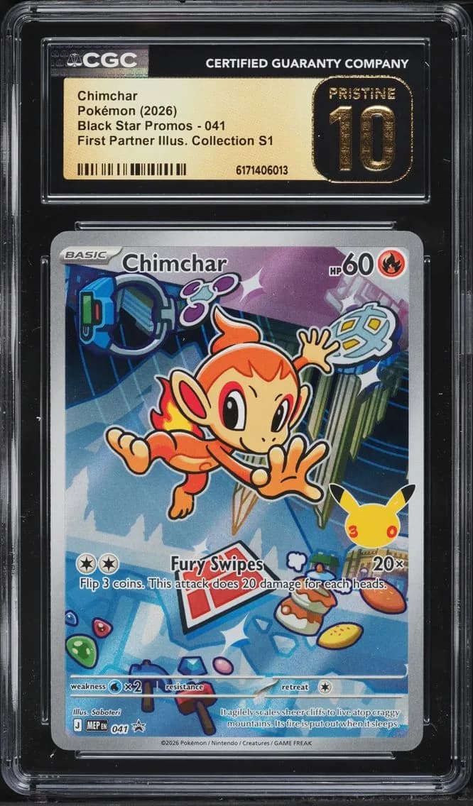 Chimchar, Black Star Promos - Mega Evolution MEP EN, CGC 10