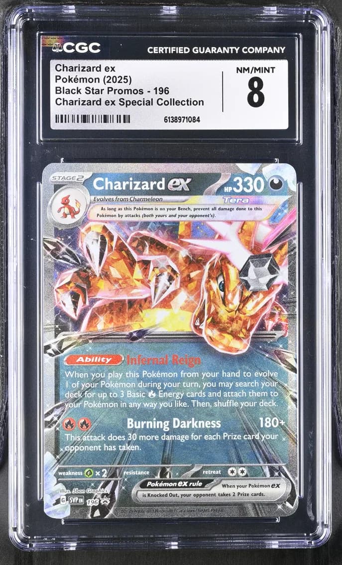Charizard ex, Black Star Promos - Scarlet & Violet SVP EN, CGC 8