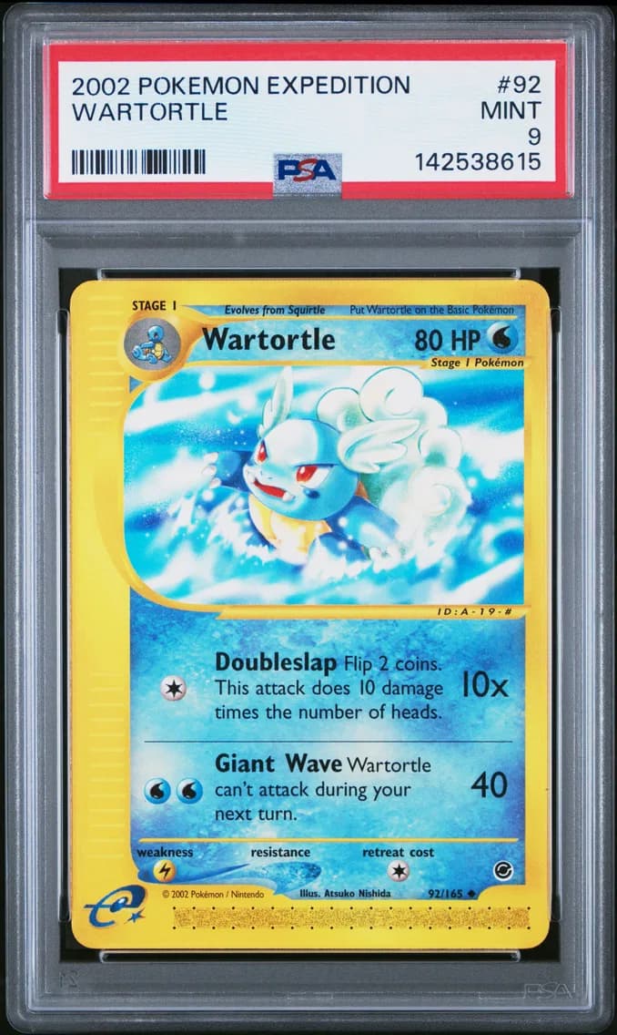 Wartortle, Expedition, PSA 9
