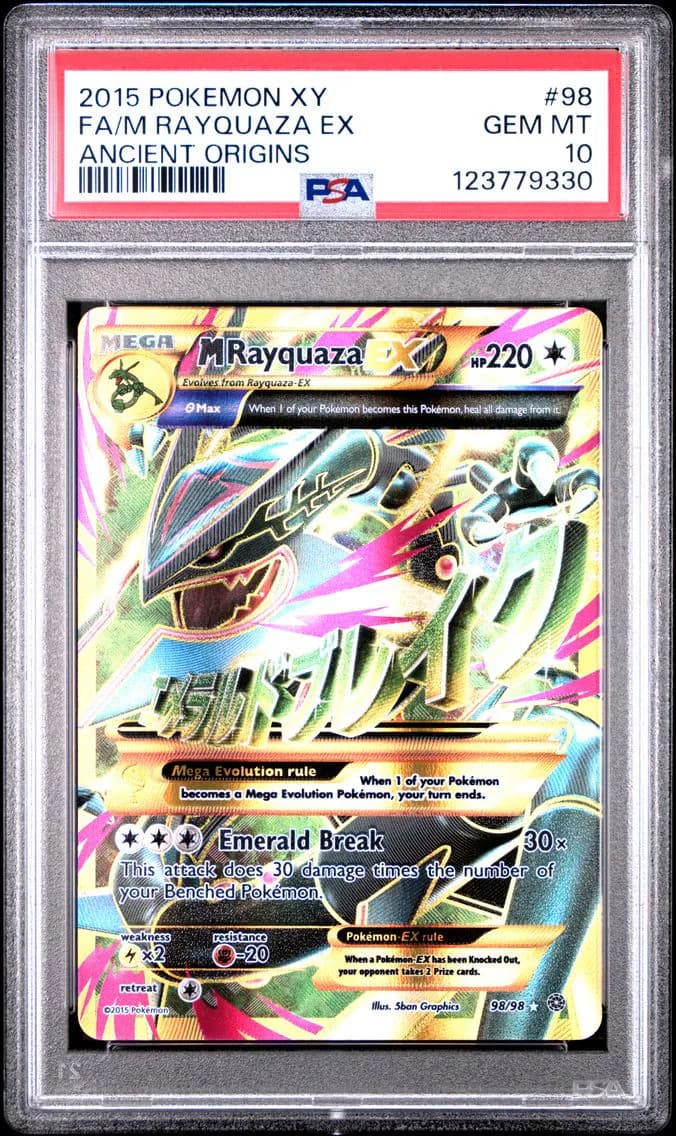 M Rayquaza EX, XY Ancient Origins, PSA 10