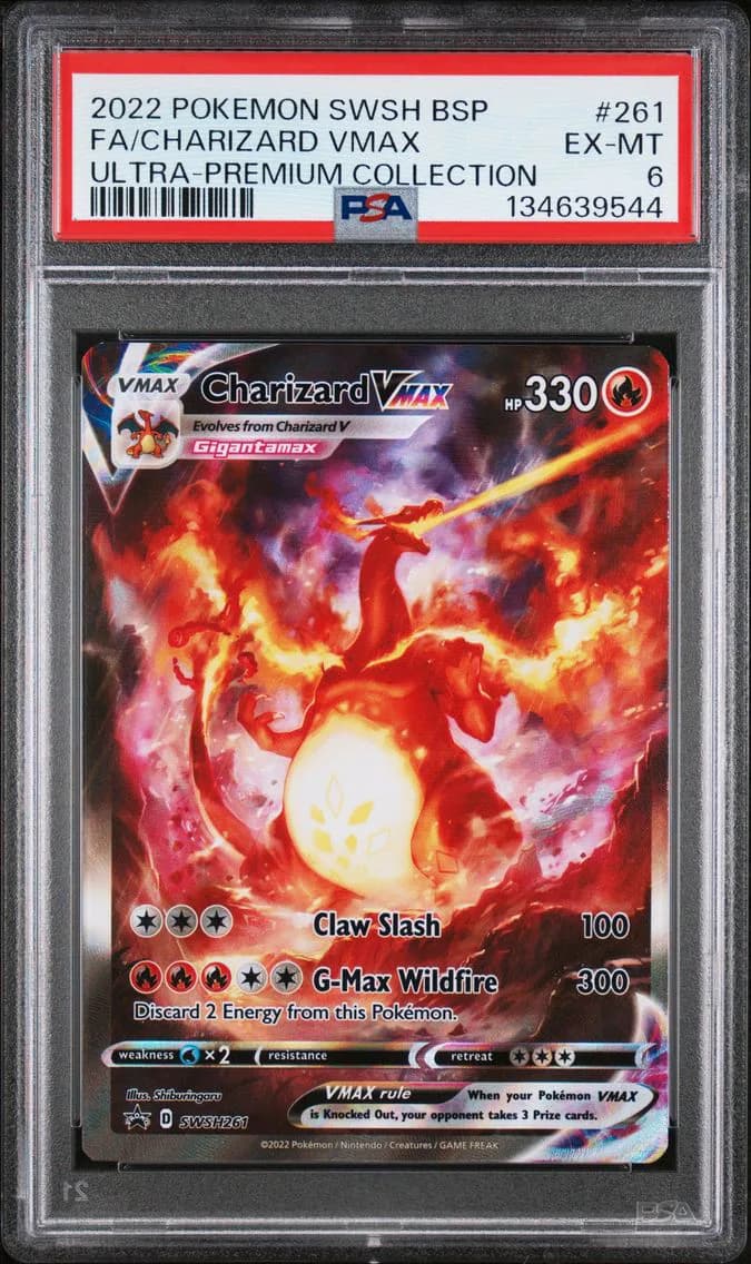 Charizard VMAX, Swsh Black Star Promo, PSA 6