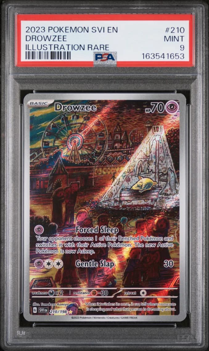 Drowzee, Scarlet & Violet, PSA 9