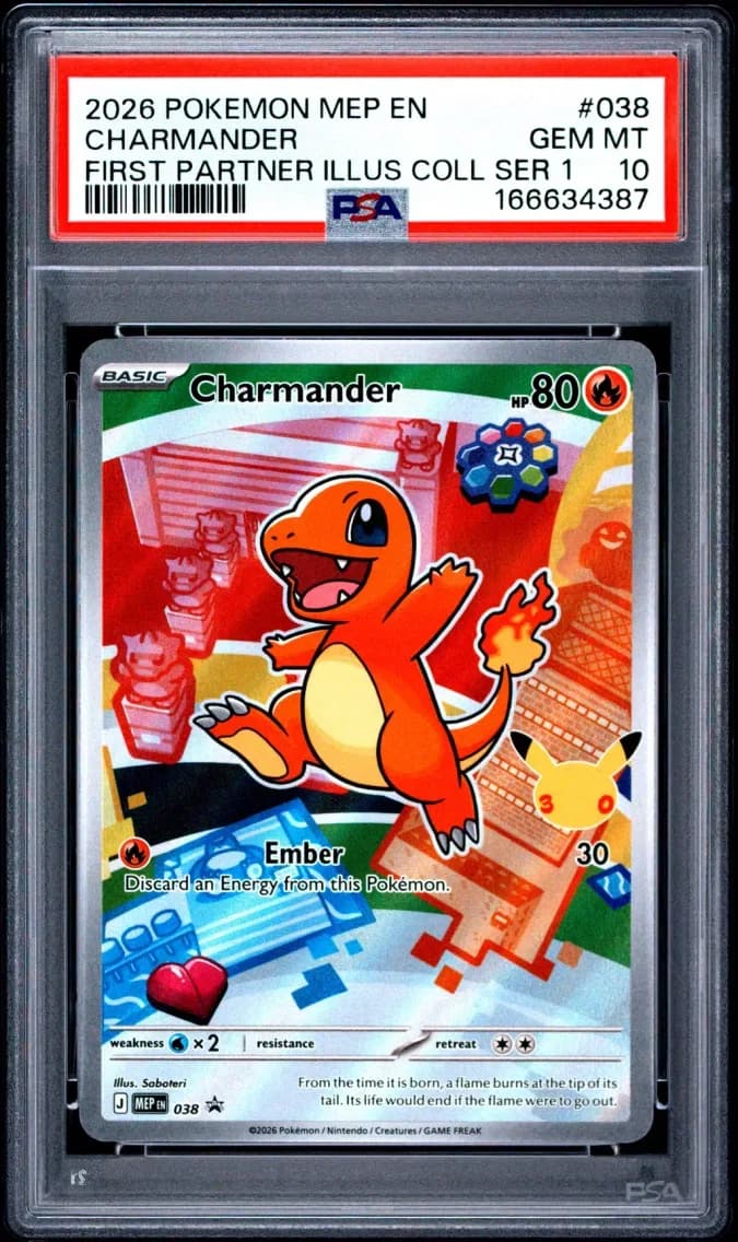Charmander, Me Black Star Promo, PSA 10