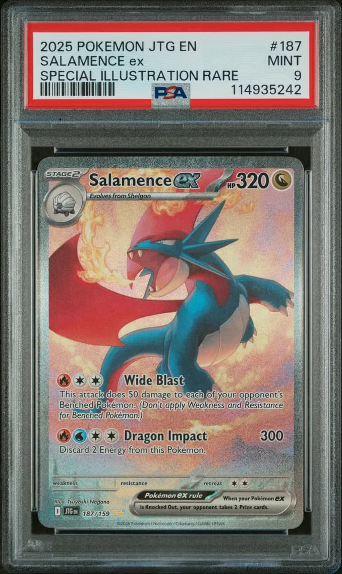 Salamence EX, Journey Together, PSA 9