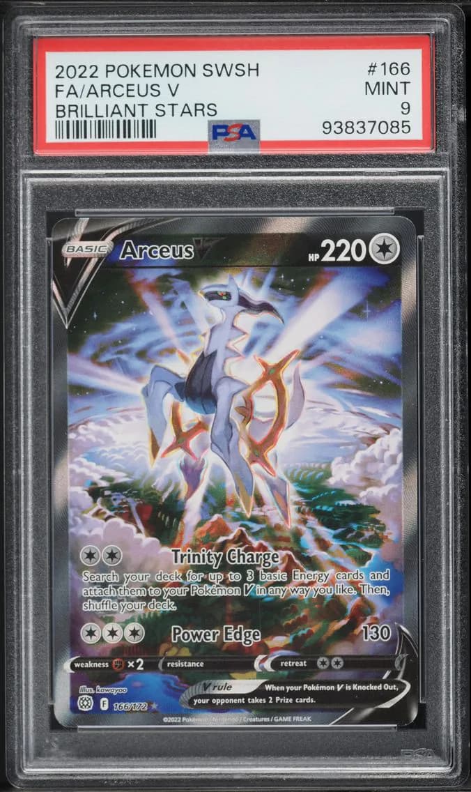 Arceus V, Sword & Shield Brilliant Stars, PSA 9