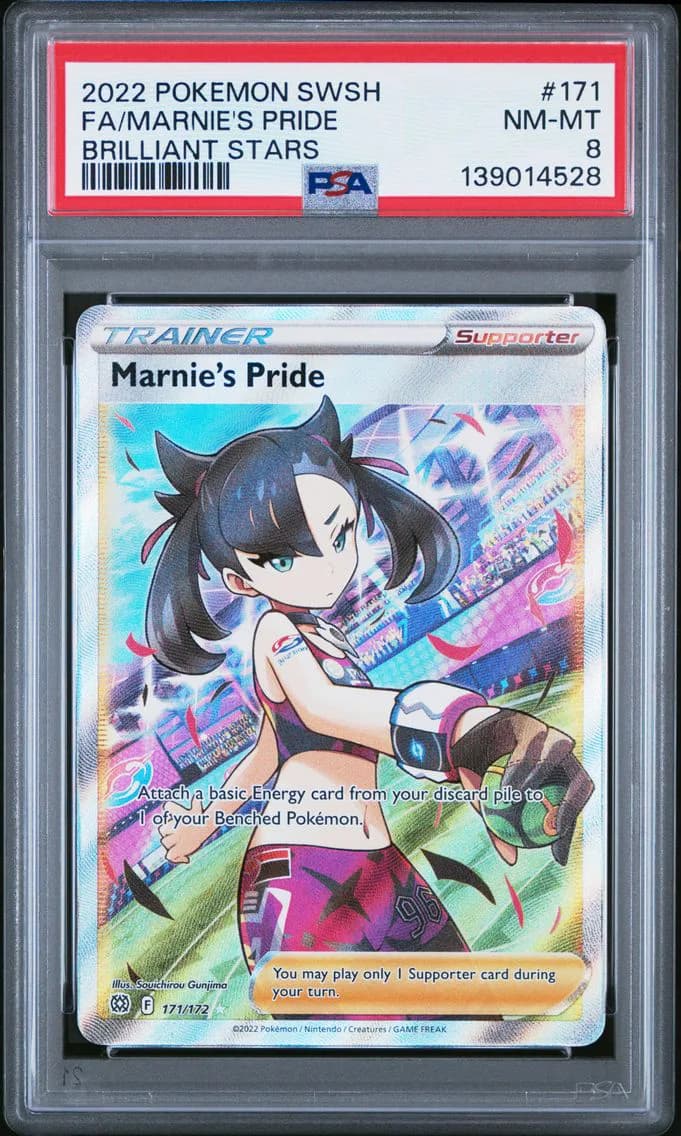Marnie's Pride, Sword & Shield Brilliant Stars, PSA 8