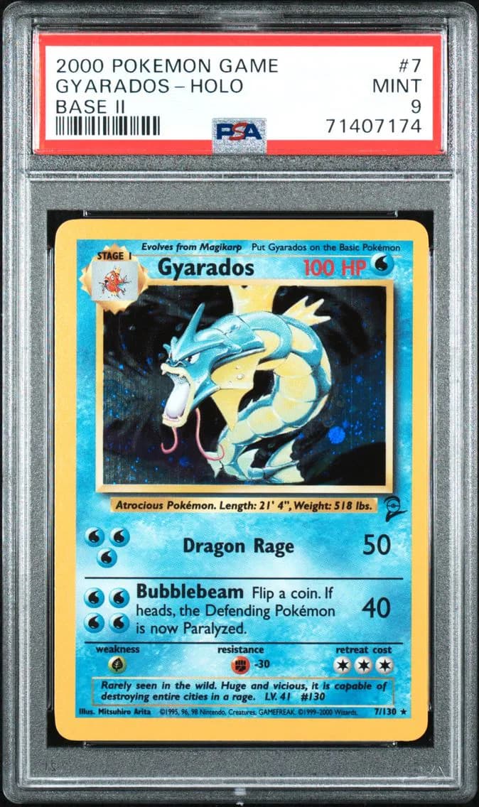 Gyarados-Holo, Game Base II, PSA 9