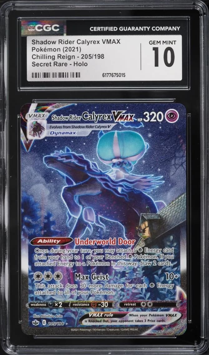 Shadow Rider Calyrex VMAX, Chilling Reign, CGC 10