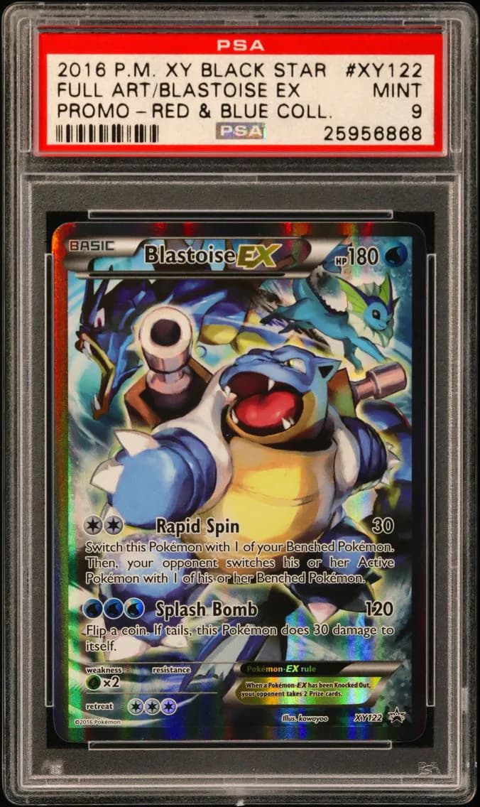Blastoise EX, XY Black Star Promo, PSA 9