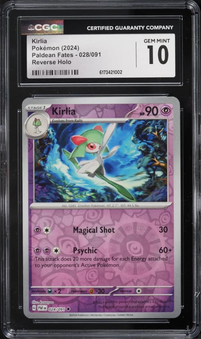 Kirlia, Paldean Fates, CGC 10