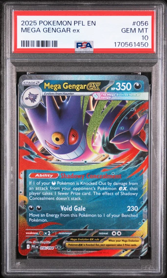 Mega Gengar EX, Phantasmal Flames, PSA 10