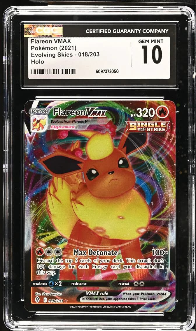 Flareon VMAX, Evolving Skies, CGC 10