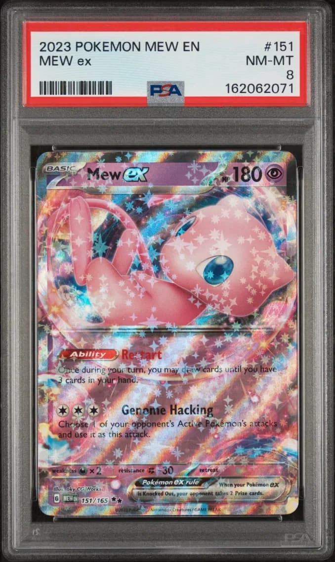 Mew EX, 151, PSA 8
