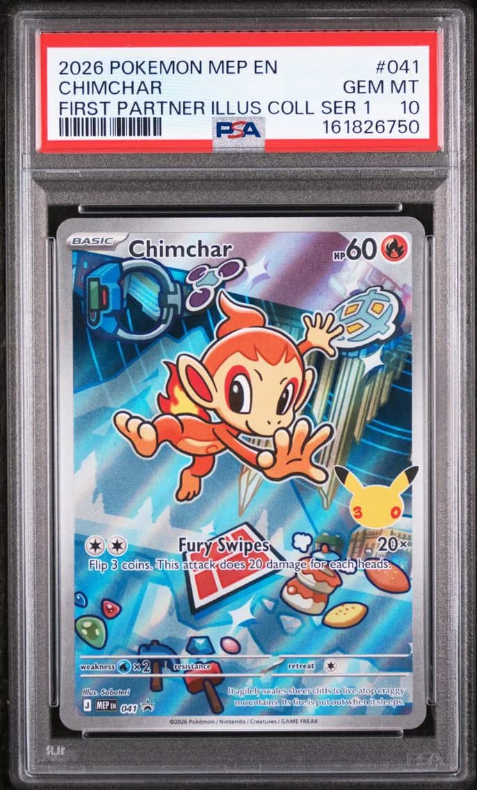Chimchar, Me Black Star Promo, PSA 10
